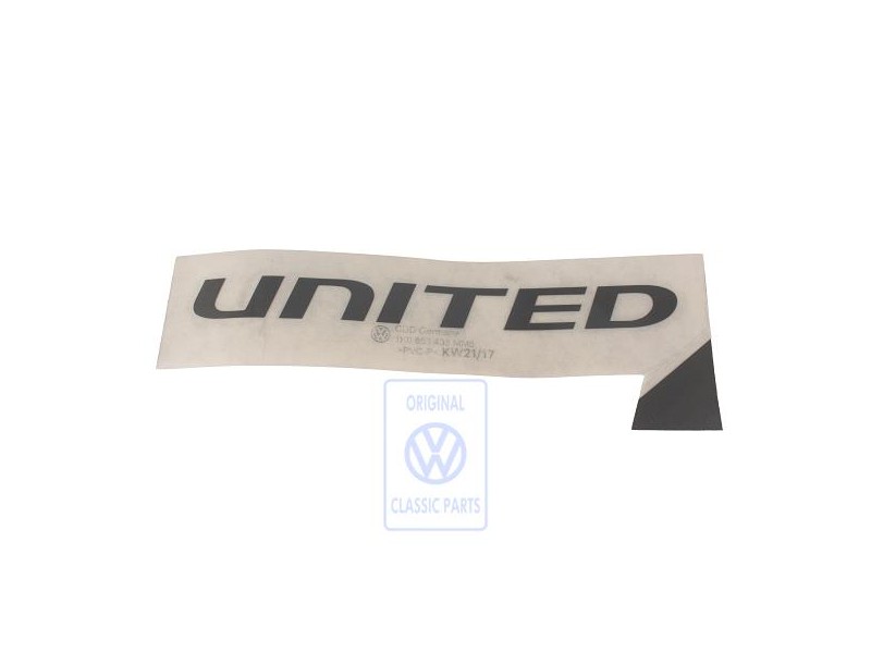 VW Original Folienschriftzug Anthrazit-Metallic Grau - 1K0853433 MM5