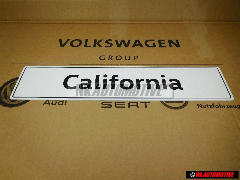 VW Original California Kennzeichen (Selbstleuchtend) - 7H7071801A