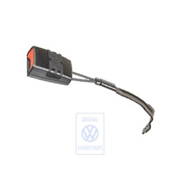 VW Original Gurtschloss Satinschwarz/Feuerrot - 1K3857756 QVZ