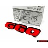 VW Original G60 Vorne Kühlergrill Emblem Schriftzug Rot - 191853679N QN5