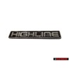 VW Original HIGHLINE Hinten Schriftzug Emblem Logo - 1E0853687B H44