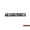 VW Original HIGHLINE Hinten Schriftzug Emblem Logo - 1E0853687B H44