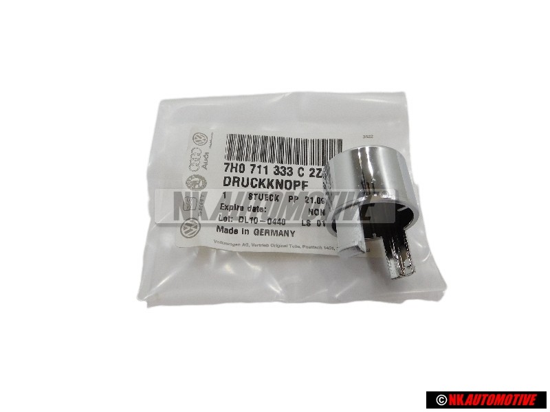 VW Original Druckknopf Chrom - 7H0711333C 2ZZ