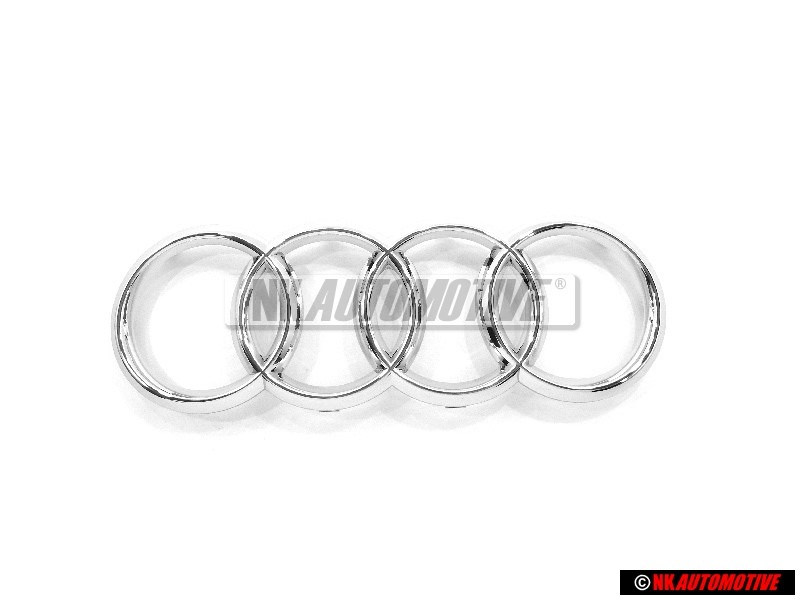 Audi Original Ringe Vorne Kühlergrill Emblem Logo Zeichen Chrom - 4H0853605B 2ZZ