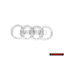 Audi Original Ringe Vorne Kühlergrill Emblem Logo Zeichen Chrom - 4K8853605 2ZZ