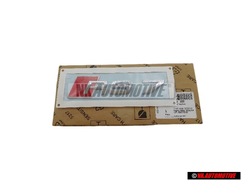 Audi Original RS7 Hinten Schriftzug Emblem Logo Chrom Rot - 4G8853740 2ZZ