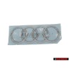Audi Original Ringe Hinten Schriftzug Emblem Logo Zeichen Chrom - 8W6853742 2ZZ