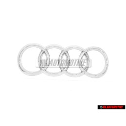 Audi Original Ringe Hinten Schriftzug Emblem Logo Zeichen Chrom - 8W8853742 2ZZ