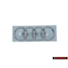 Audi Original Ringe R8 Vorne Emblem Logo Zeichen Chrom - 420853605A 2ZZ
