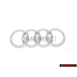 Audi Original Ringe Hinten Schriftzug Emblem Logo Zeichen Chrom - 8P0853742A 2ZZ