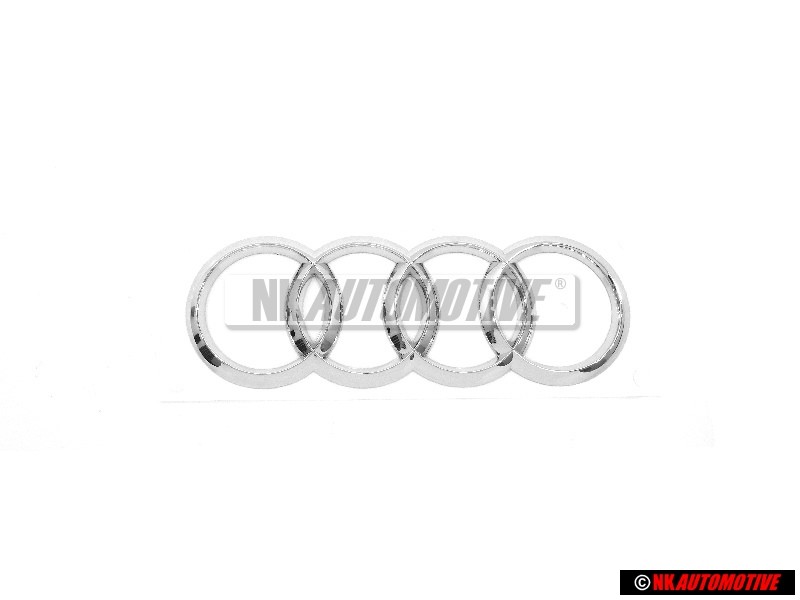 Audi Original Ringe Hinten Schriftzug Emblem Logo Zeichen Chrom - 4H0853742A 2ZZ