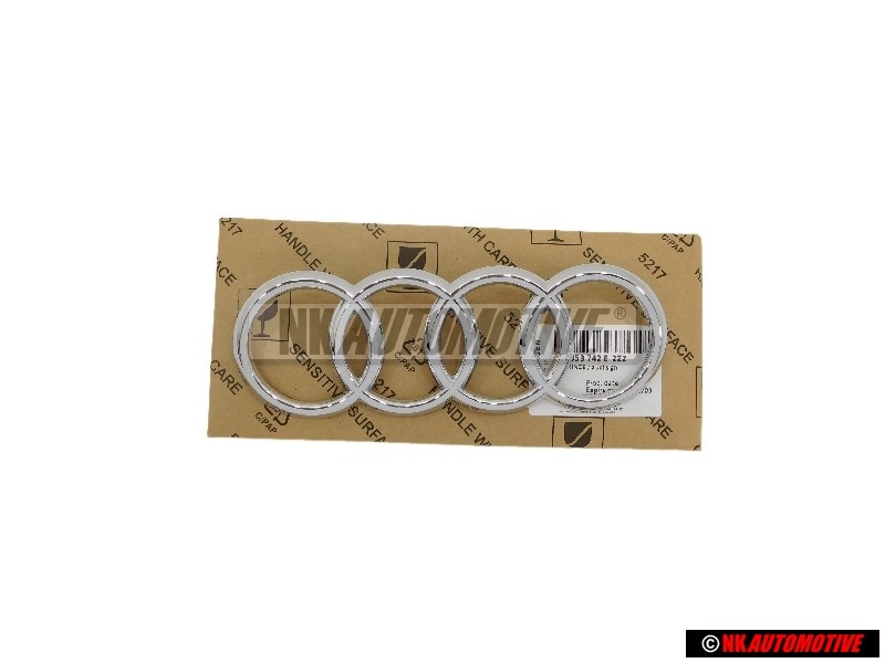 Audi Original Ringe Vorne Kühlergrill Emblem Logo Zeichen Chrom - 4S7853742E 2ZZ