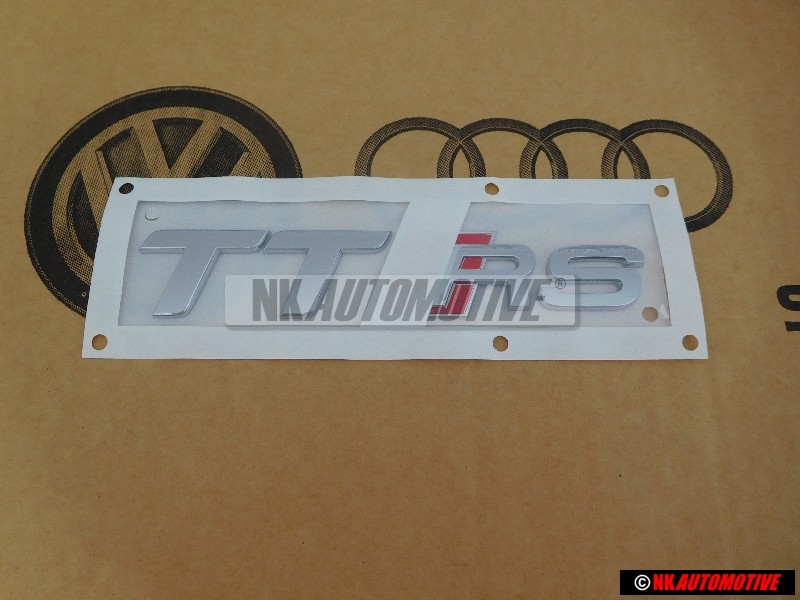 Audi Original TT RS Hinten Schriftzug Emblem Logo Chrom Rot - 8J0853735A 2ZZ