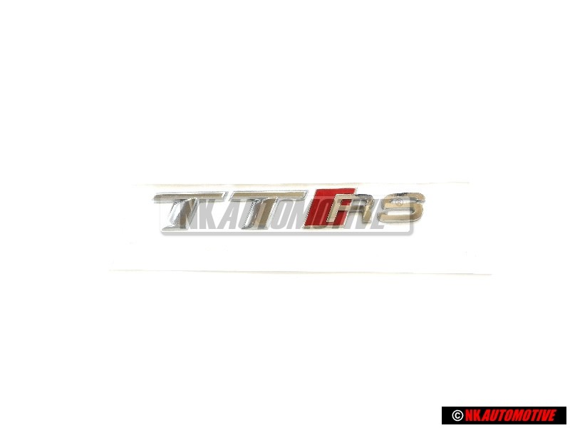 Audi Original TT RS Hinten Schriftzug Emblem Logo Chrom Rot - 8S0853740 2ZZ
