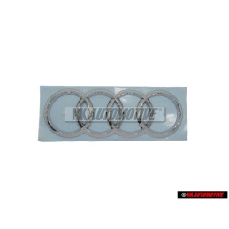 Audi Original Ringe Hinten Schriftzug Emblem Logo Zeichen Chrom - 8X0853742A 2ZZ