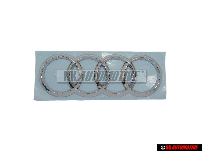Audi Original Ringe Hinten Schriftzug Emblem Logo Zeichen Chrom - 8X0853742A 2ZZ