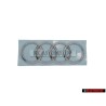 Audi Original Ringe Hinten Schriftzug Emblem Logo Zeichen Chrom - 8X0853742A 2ZZ