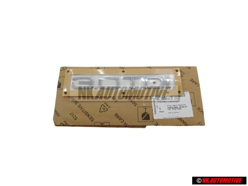 Audi Original 3.0 TDI Hinten Schriftzug Emblem Logo Chrom - 4E0853743G 2ZZ