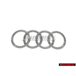 Audi Original Ringe Vorne Kühlergrill Emblem Logo Zeichen Chrom - 4H0853605A