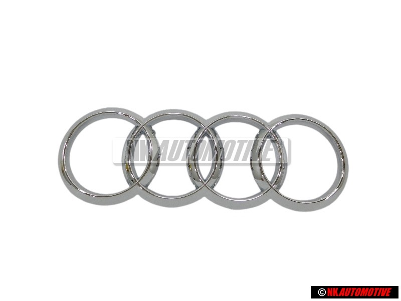 Audi Original Ringe Vorne Kühlergrill Emblem Logo Zeichen Chrom - 4H0853605A