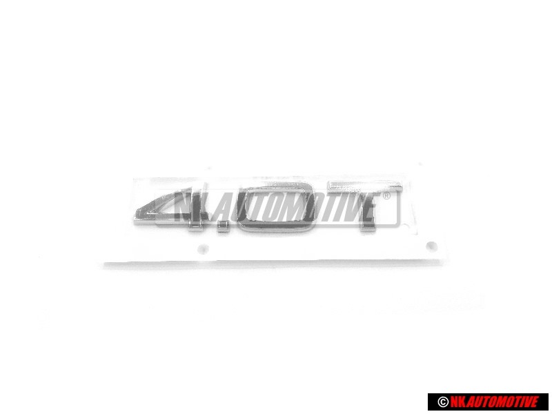 Audi Original 4.0T Hinten Schriftzug Emblem Logo Chrom - 4H0853743G 2ZZ