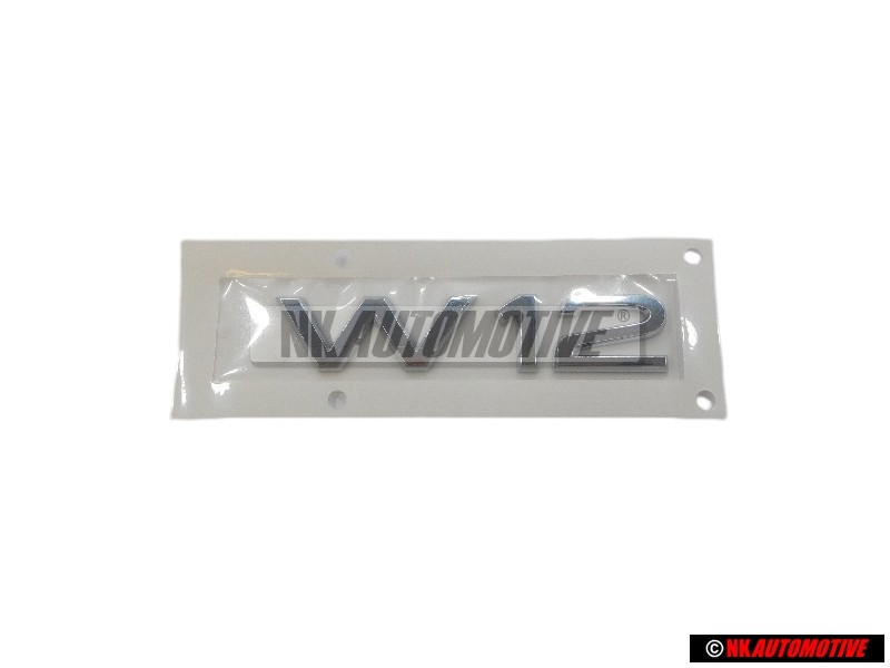 Audi Original W12 Hinten Schriftzug Emblem Logo Chrom - 4H0853743B 2ZZ
