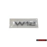Audi Original W12 Hinten Schriftzug Emblem Logo Chrom - 4H0853743B 2ZZ