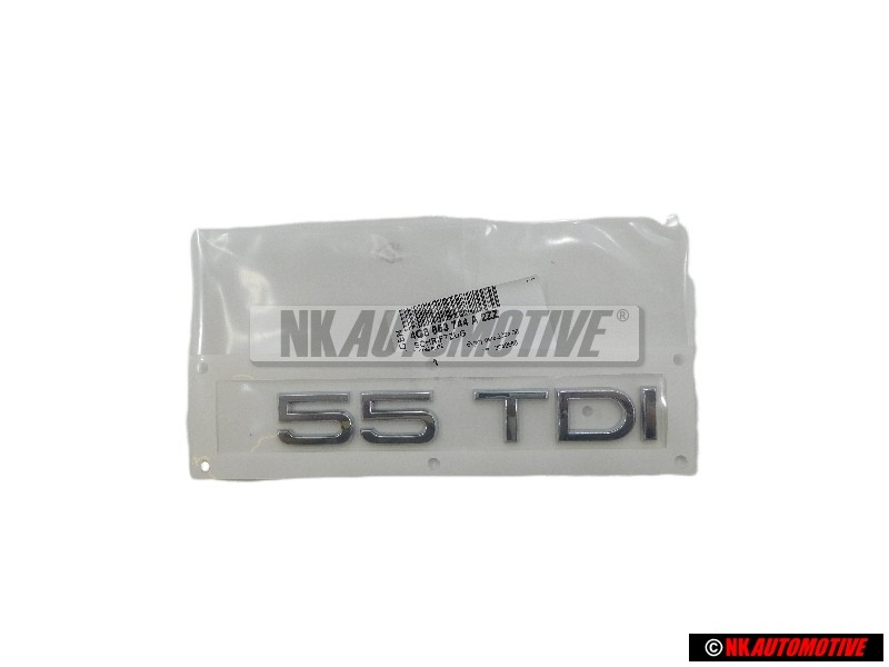Audi Original 55 TDI Hinten Schriftzug Emblem Logo Chrom - 4G8853744A 2ZZ