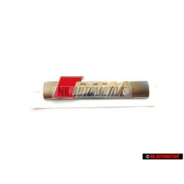 Audi Original DTM Seite Schriftzug Emblem Logo Chrom Rot - 8E0853601A