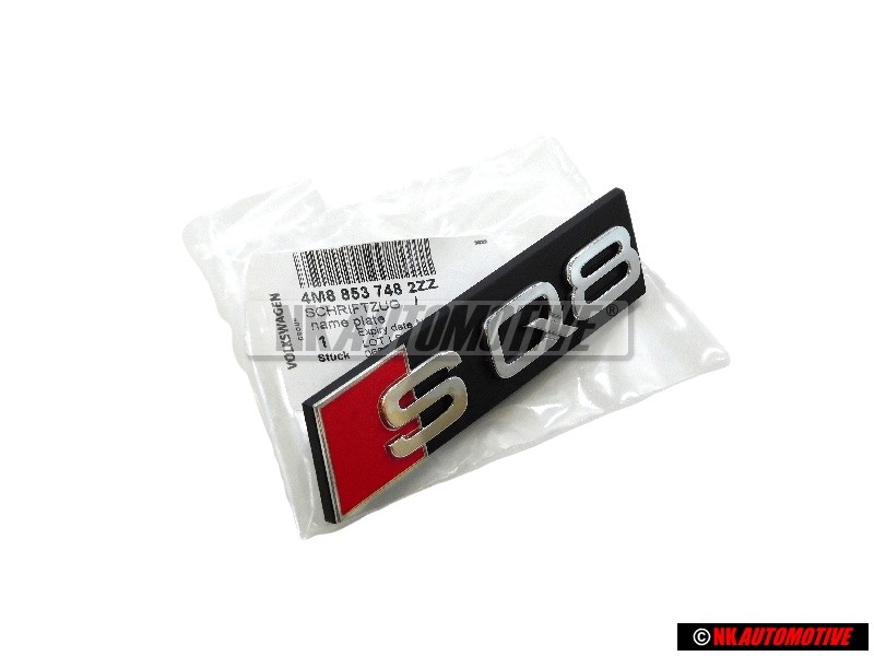 Audi Original SQ8 Vorne Kühlergrill Emblem Schriftzug - 4M8853748 2ZZ