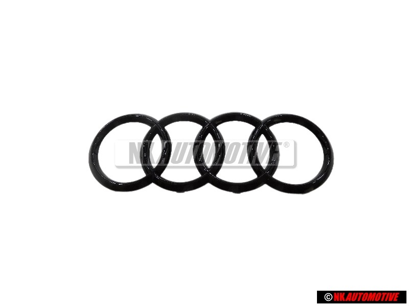 Audi Original Ringe Vorne Kühlergrill Emblem Logo Zeichen Schwarz - 4M8071801