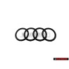 Audi Original Ringe Vorne Kühlergrill Emblem Logo Zeichen Schwarz - 4M8071801