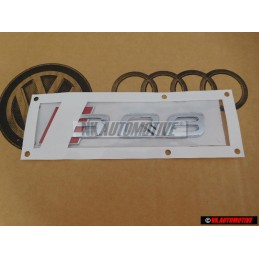 Audi Original SQ8 Hinten Schriftzug Emblem Logo Chrom Rot - 4M8853735 2ZZ