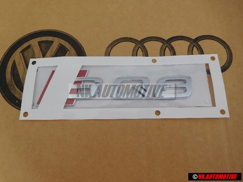 Audi Original SQ8 Hinten Schriftzug Emblem Logo Chrom Rot - 4M8853735 2ZZ