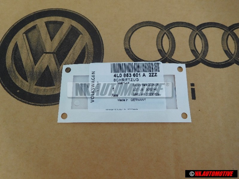 Audi Original V12 Seite Schriftzug Emblem Logo Chrom - 4L0853601A 2ZZ