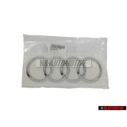 Audi Original Ringe Hinten Schriftzug Emblem Logo Zeichen Chrom - 4M0853742 2ZZ
