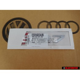 Audi Original SQ7 Hinten Schriftzug Emblem Logo Chrom Rot - 4M0853735 2ZZ