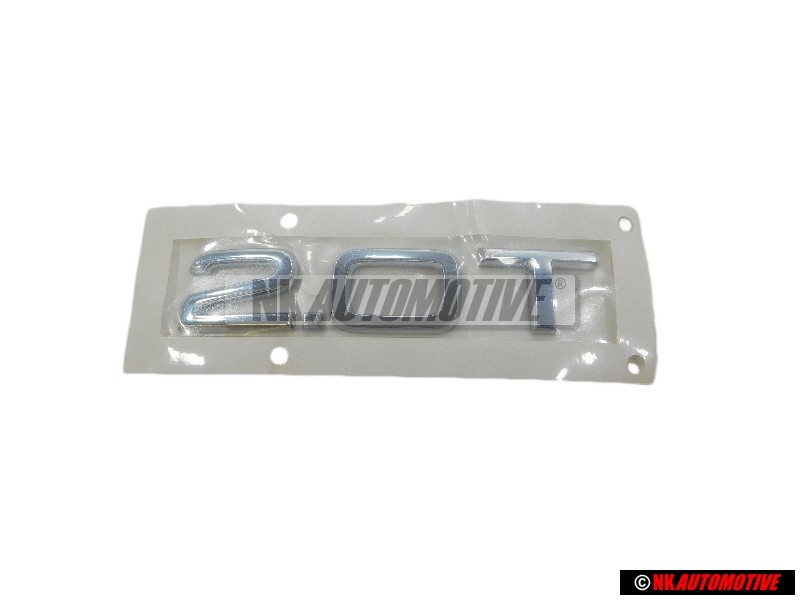 Audi Original 2.0T Hinten Schriftzug Emblem Logo Chrom - 8R0853743A 2ZZ