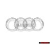 Audi Original Ringe Vorne Kühlergrill Emblem Logo Zeichen Chrom - 8R0853605
