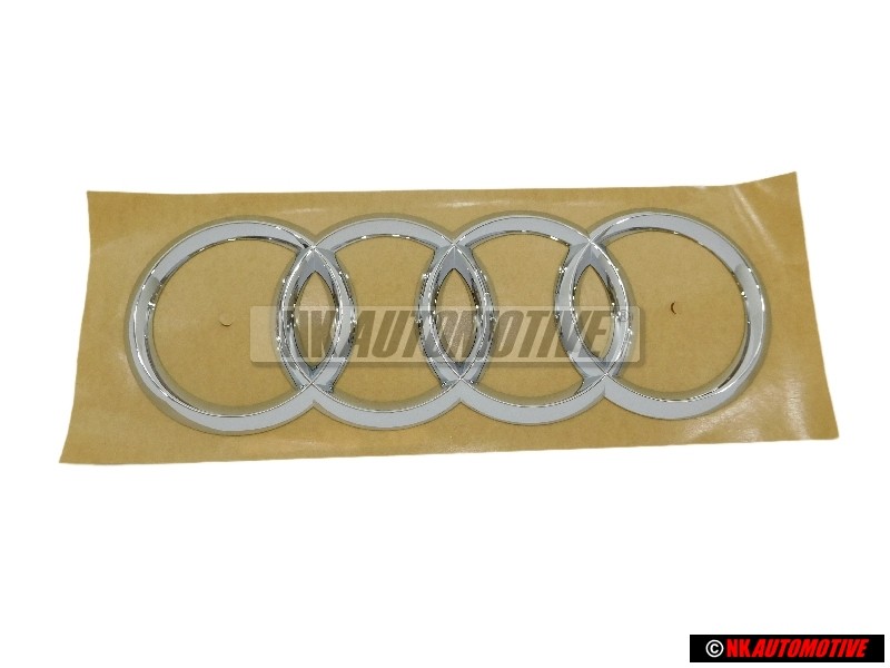 Audi Original Ringe Hinten Schriftzug Emblem Logo Zeichen Chrom - 4M8853742 2ZZ