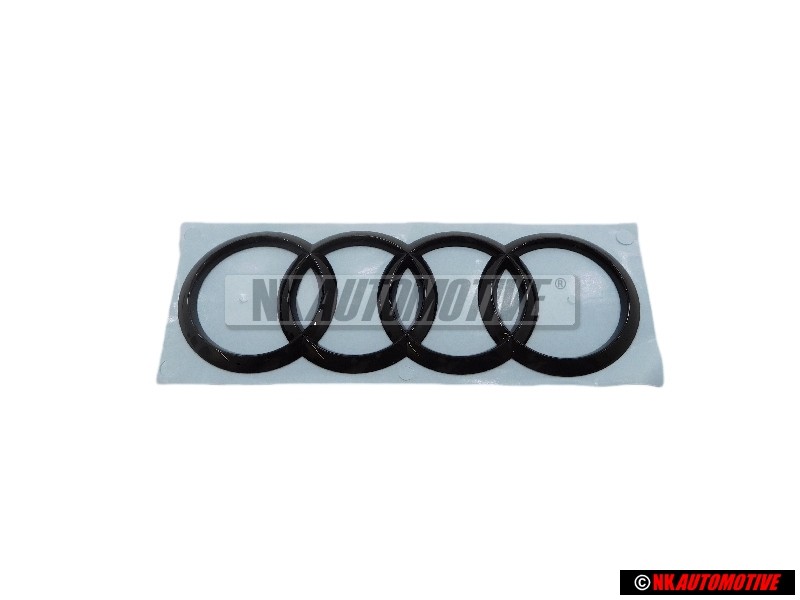 Audi Original Ringe Hinten Schriftzug Emblem Logo Schwarz - 8W9853742A T94
