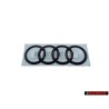 Audi Original Ringe Hinten Schriftzug Emblem Logo Schwarz - 8W9853742A T94