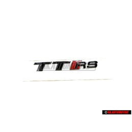Audi Original TT RS Hinten Schriftzug Emblem Logo Schwarz Rot - 8S0853740A T94