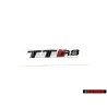 Audi Original TT RS Hinten Schriftzug Emblem Logo Schwarz Rot - 8S0853740A T94