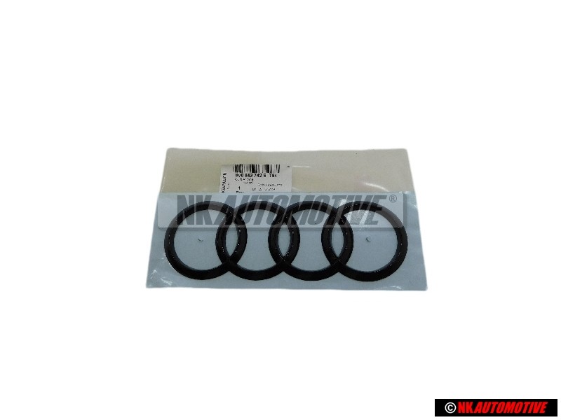 Audi Original Ringe Hinten Schriftzug Emblem Logo Schwarz - 8V0853742B T94