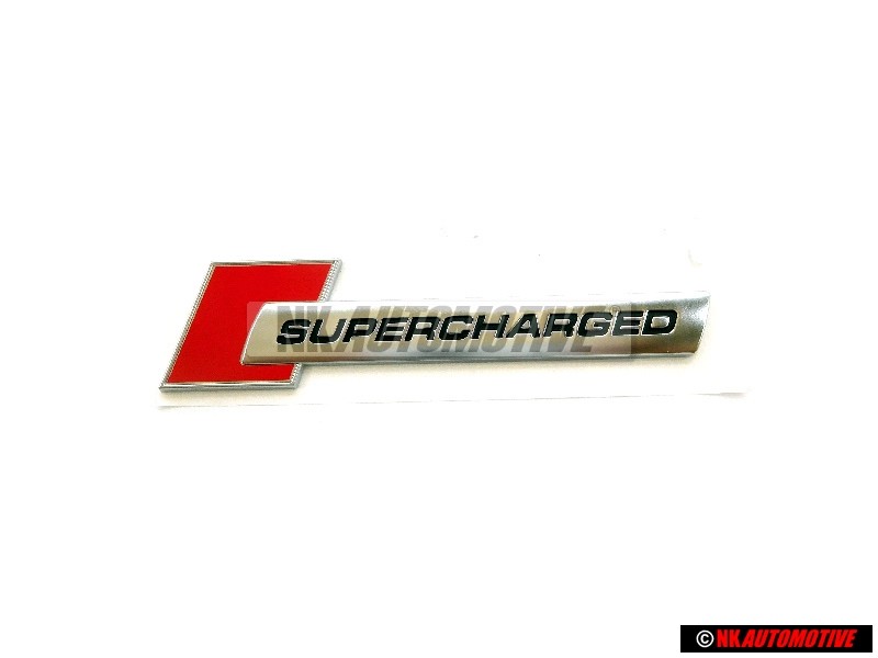 Audi Original SUPERCHARGED Seite Schriftzug Emblem Logo - 4F0853601A 2ZZ
