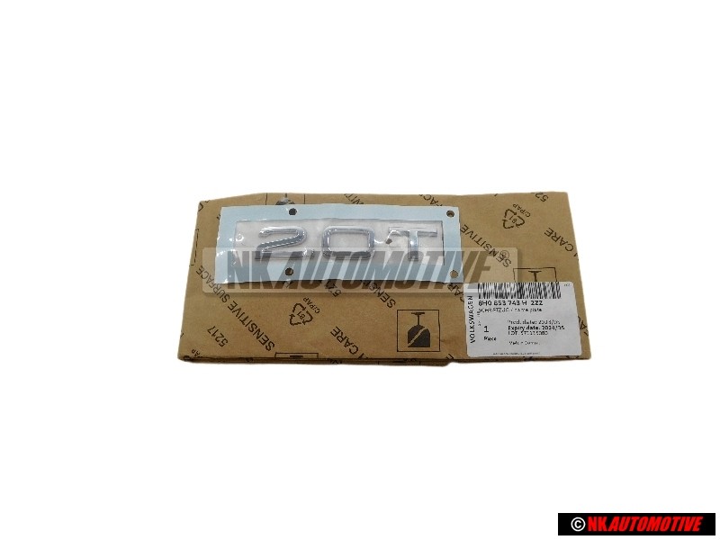 Audi Original 2.0T Hinten Schriftzug Emblem Logo Chrom - 8H0853743H 2ZZ