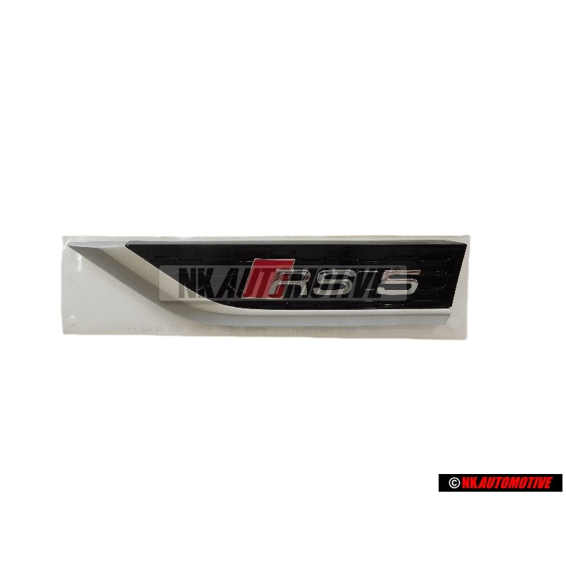 Audi Original RS5 Seite Schriftzug Emblem Logo Schwarz Rot - 8W6853601D PUZ