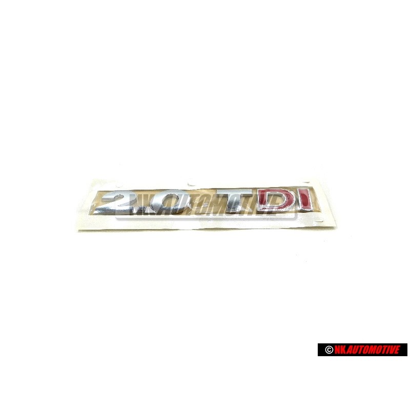 VW Original 2.0 TDI Hinten Schriftzug Emblem Logo Chrom Rot - 5N0853675N GQF