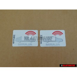 2x Audi Original Kennschild Alarm - 4D0010138E
